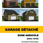 Garage détaché zone agricole (sauf RID-9)